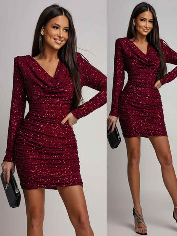 Datea dress red- JR1258-6