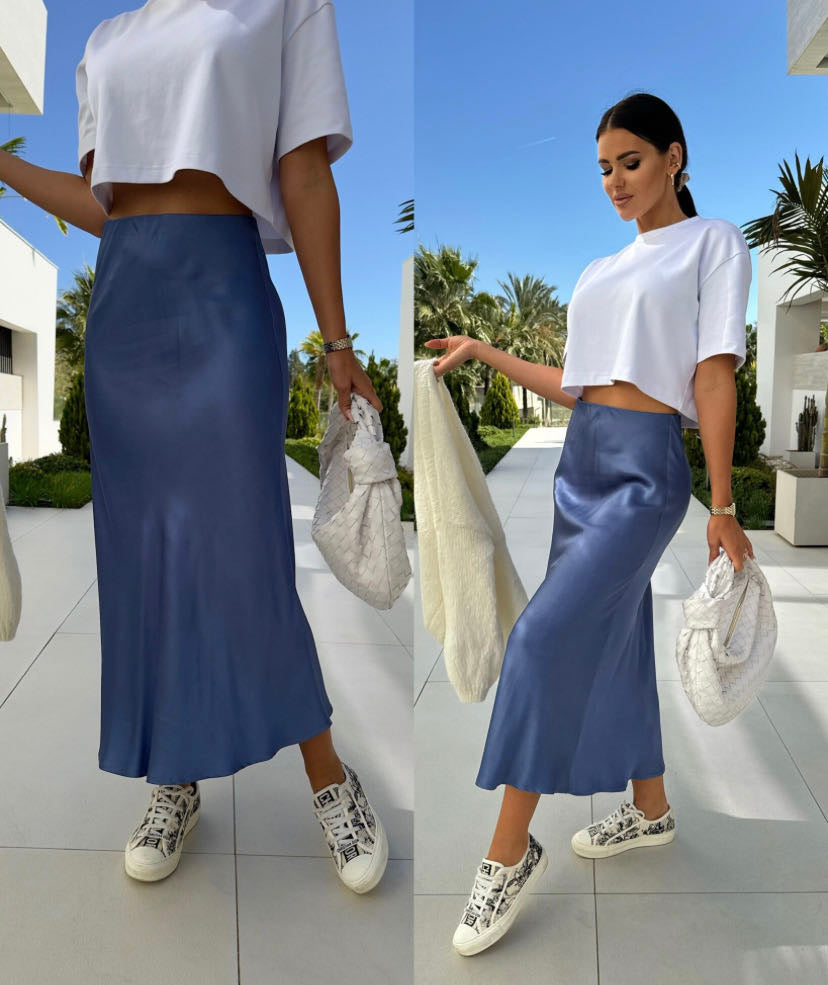 West skirt blue