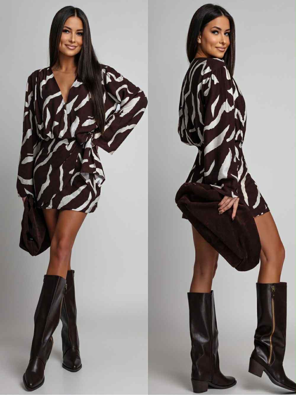 Viviana dress brown - 8881-1