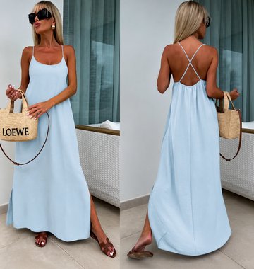 Lunnah dress light blue  556