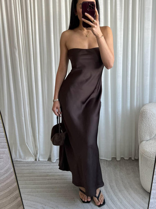 Feah dress brown   - EP19690
