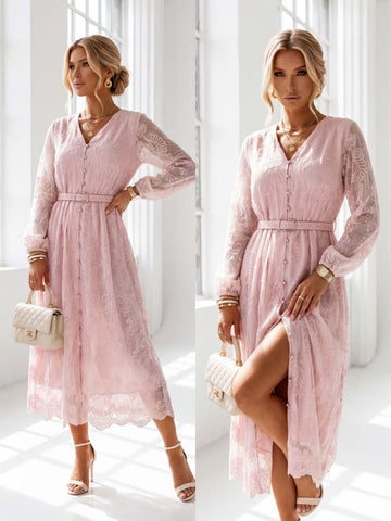 Hilde dress rosa   - 10309