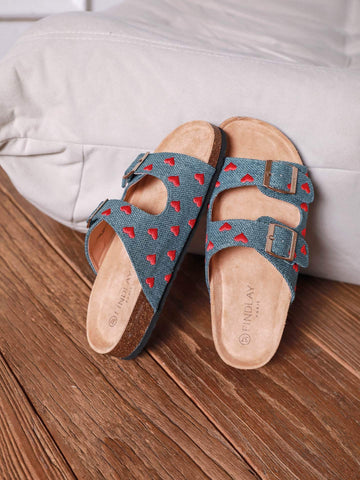 Alola Heart slippers Blue