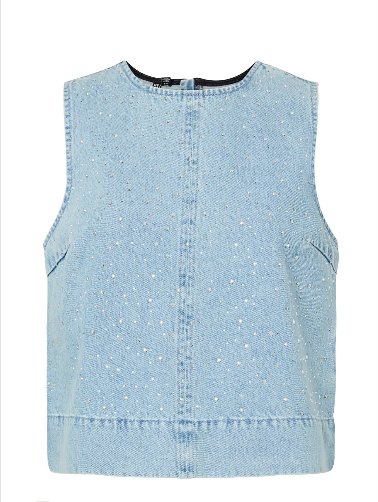 PCNOEL SL O-NECK DENIM TOP D2D FSY