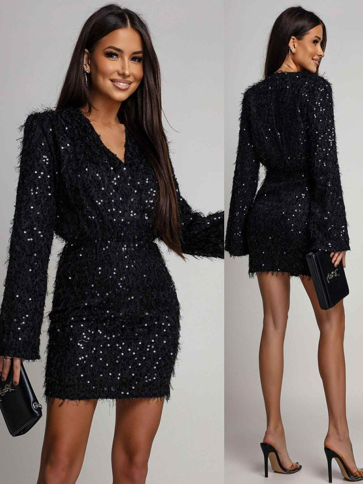 Parisian dress Black - EP19593