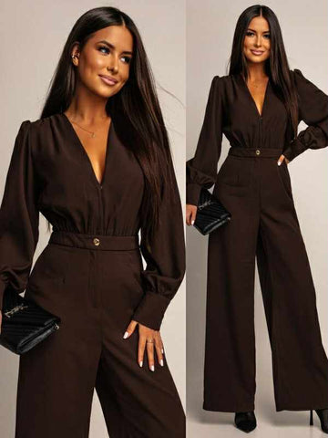 Ancha jumpsuit caffe - ZP1078