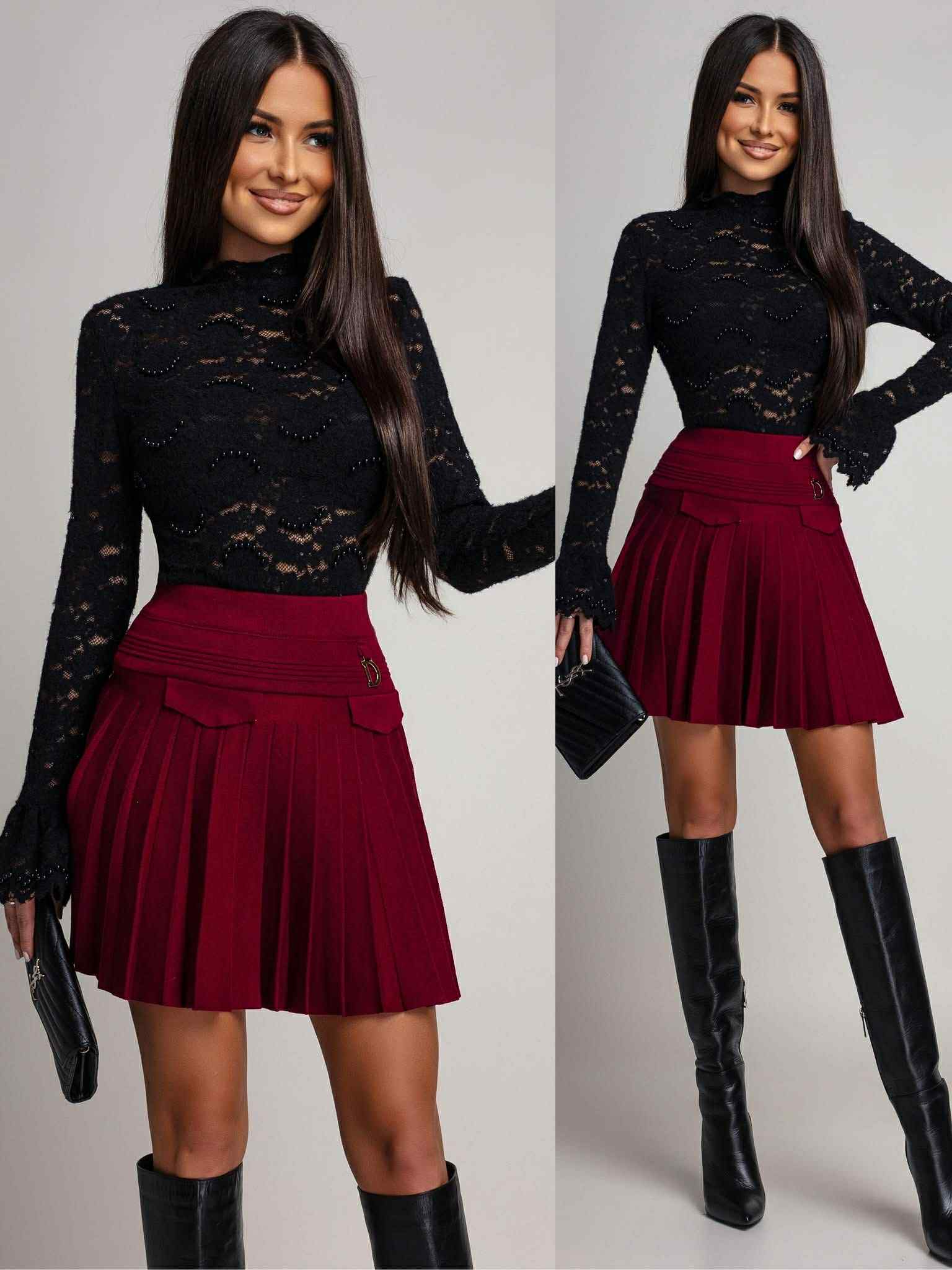 Beyonce Pearl top Black  - JR1277-6