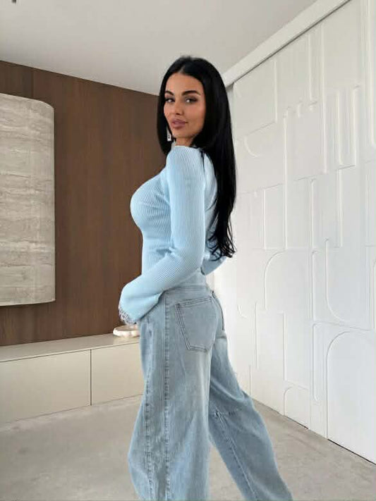 Pilow bluse blue - CH9322