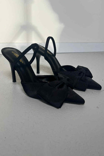 Poppy bow stilet black - 3279