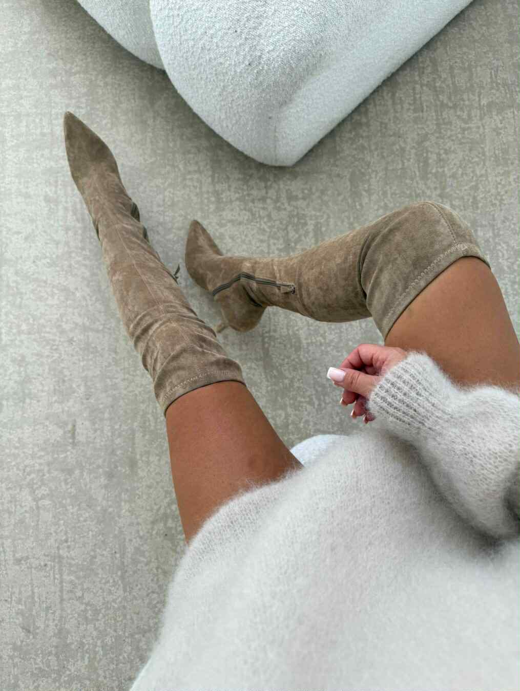 Eyline overknee khaki - H8-1000H