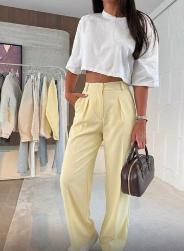Belcalice pants yellow- 9113