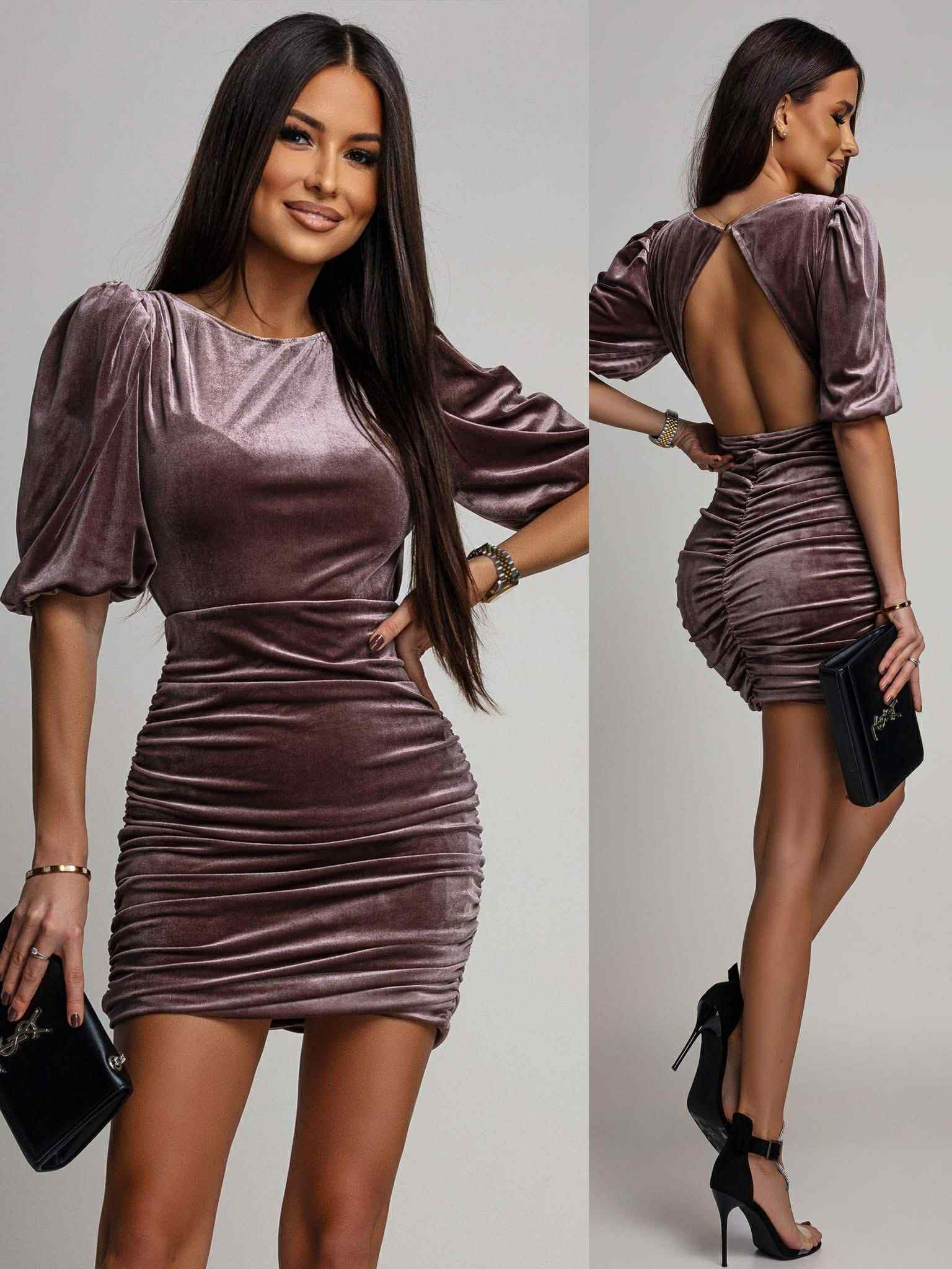 Ezabell dress purple  - PS9361