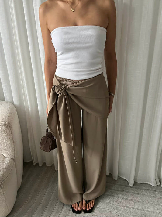 Appart pants taupe - M816