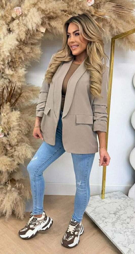 Drake blazer taupe