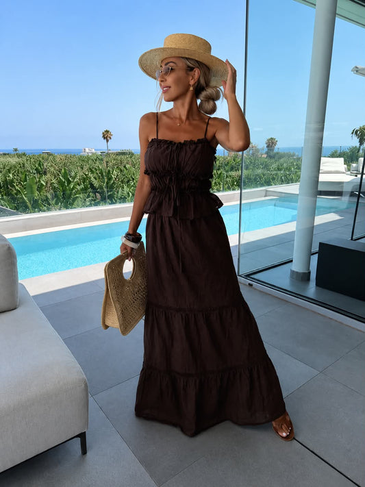 Emma 2-pieces brown   - PS9521ABS