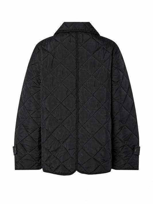 PCEMILY SHORT QUILTED JACKET NOOS BC BLACK