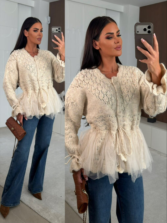 Nolinaki cardigan beige - W59123
