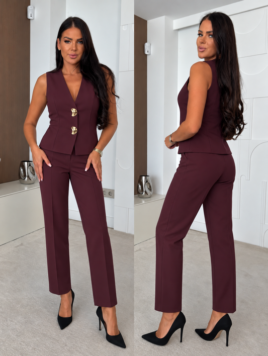 Malba 2-pieces Burgendy - PS9639AB