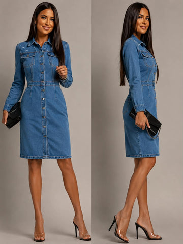 Nalva denim dress - K2327