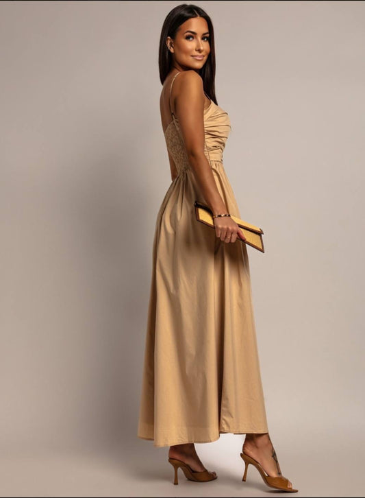 Maldia dress beige   - ps9220