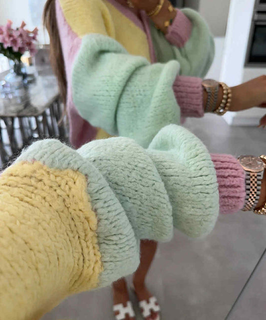 Benida knit yellow/green- 31069
