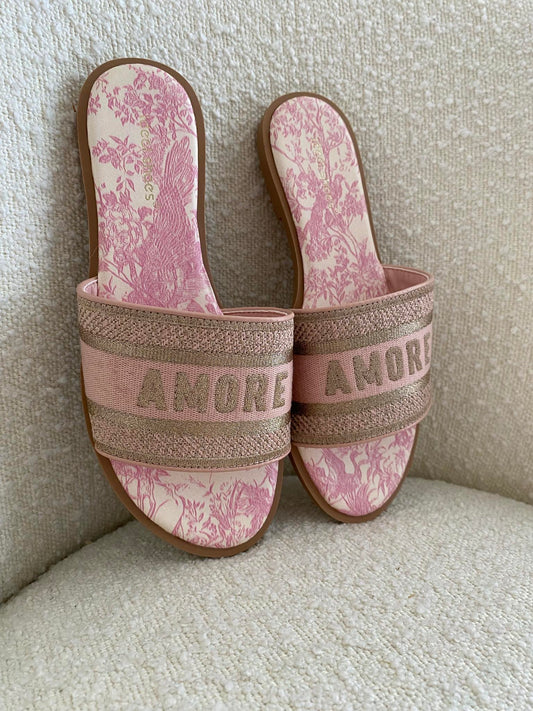 Amore slippers rosa