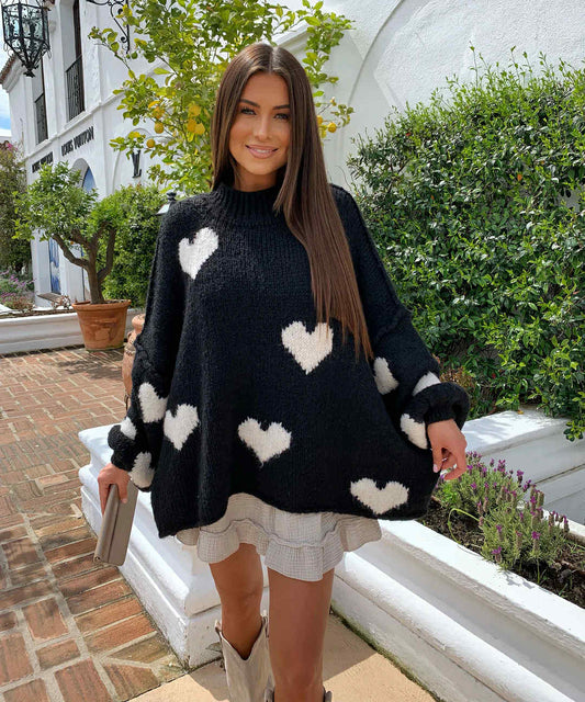 Muzz Heart sweat Black