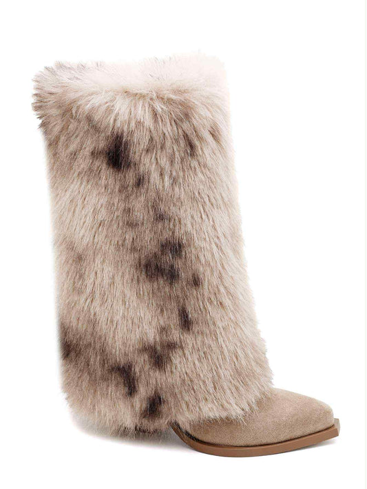 Angele fur boots khaki  - 2508