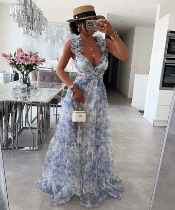 Dubai lux dress blue - 568128