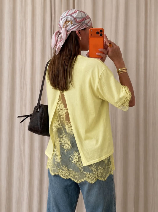 Xebba tee yellow   - C46596