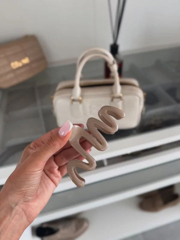 Ariel clip beige  - Qg01