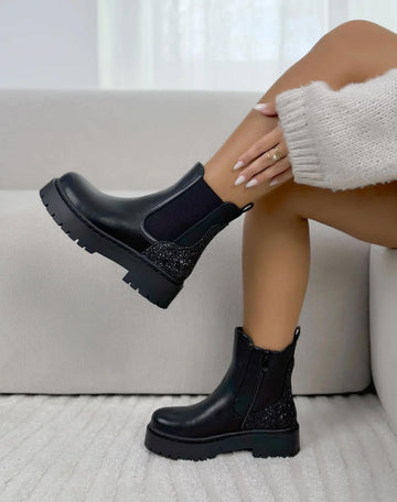 Surria glitter boots Black - HB318