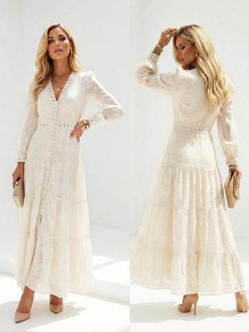 Miljah dress creme - 606606