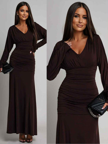 Mizty dress Brown   - A1273
