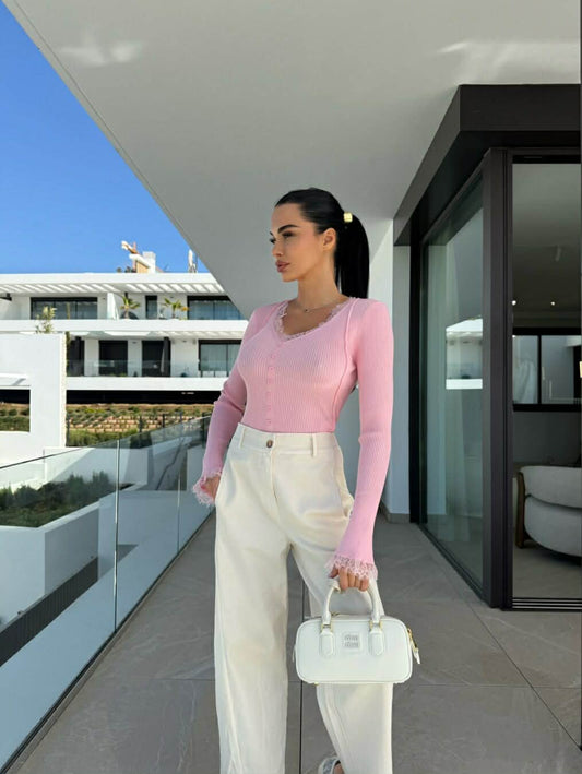 Carlah bluse rosa   - 05984