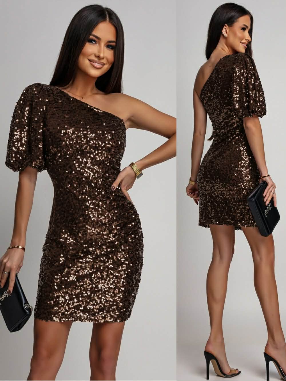 Kiwi dress Brown  - PS9321S