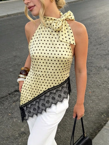 Alva dot top yellow - A3446