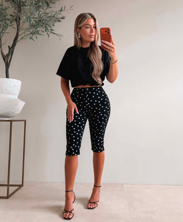 Camina capri jeans black - Y3513-3