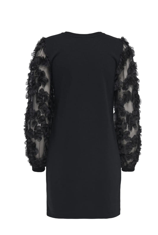 JDYFAIRVIEW LIFE L/S SWEAT DRESS JRS black