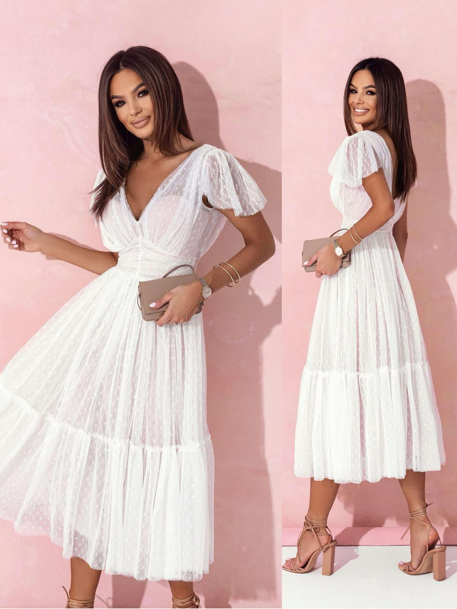 Ritte dress white - 23375