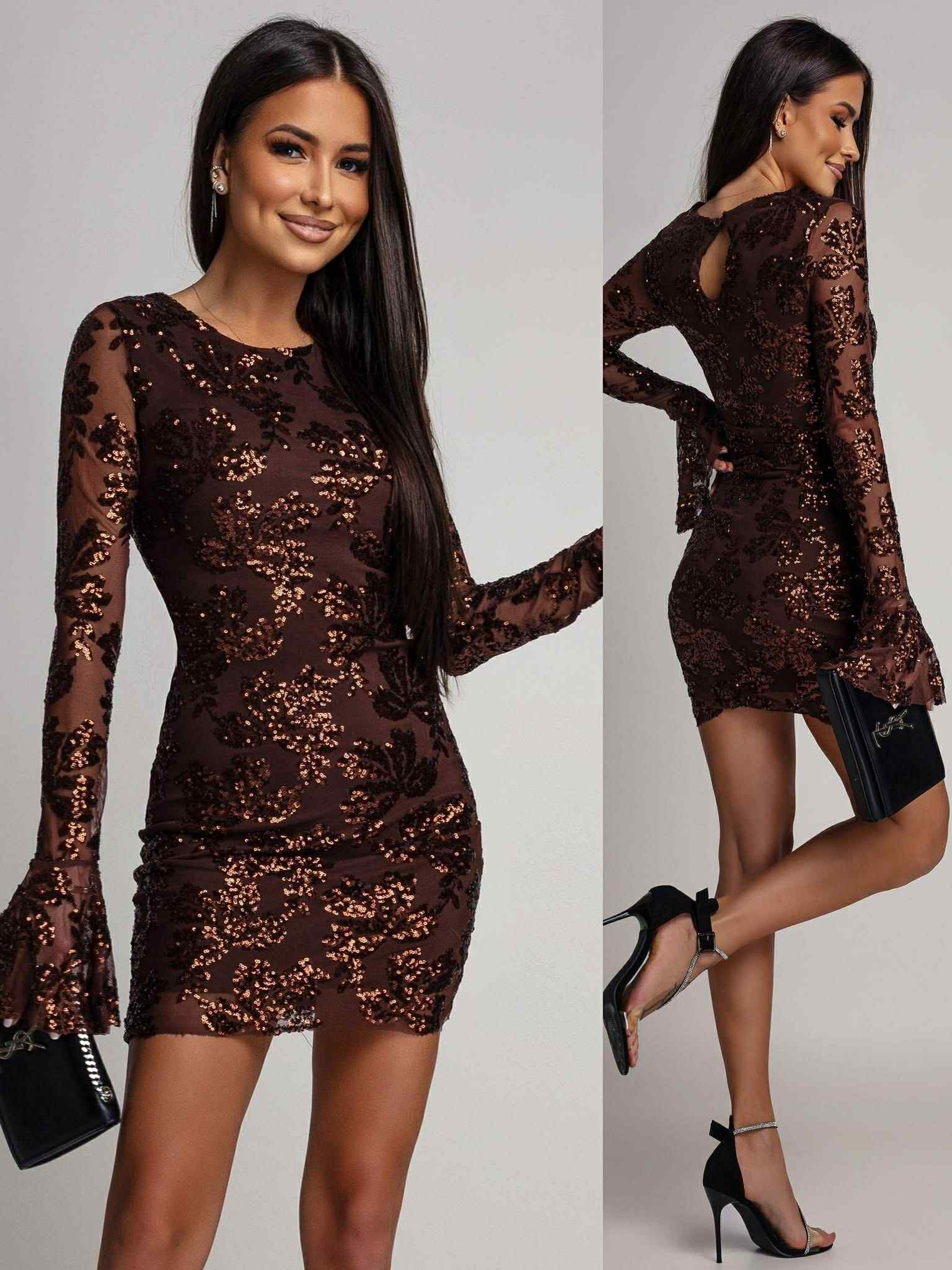 Panorama dress choko - JR4243