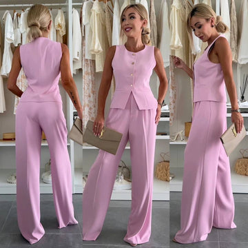Panama vest rosa - 26863