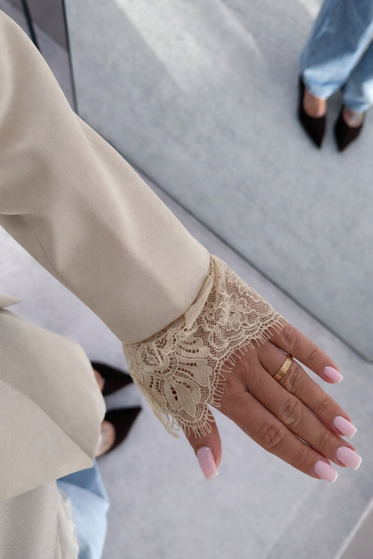 Daffie lace blazer Beige   - 7697-1
