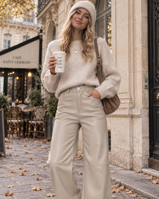 Kassie pants beige  - 3229