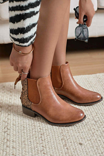 Senan glitter boots camel- M191-3