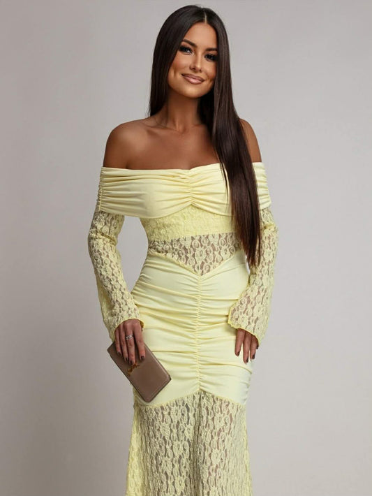 Yames dress yellow  -S02226 556
