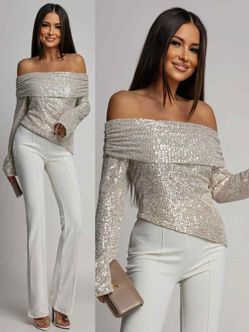 Malia top beige - PS9336