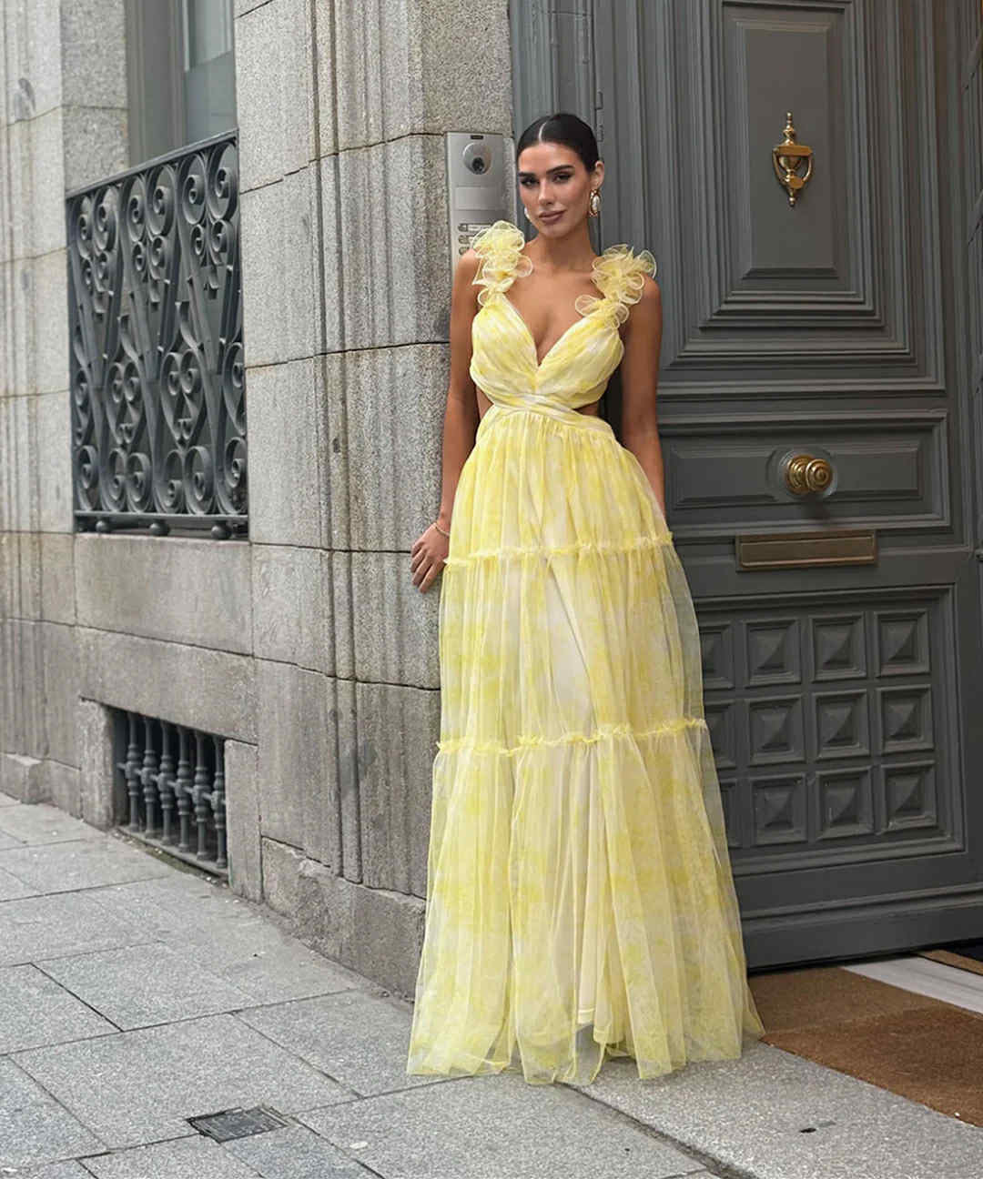 Dubai lux dress yellow - 568128