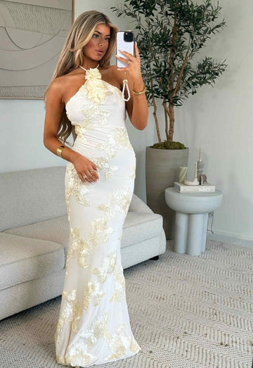 Flora lux dress creme - 613362