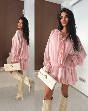 Kunja dress rosa  - ST19550